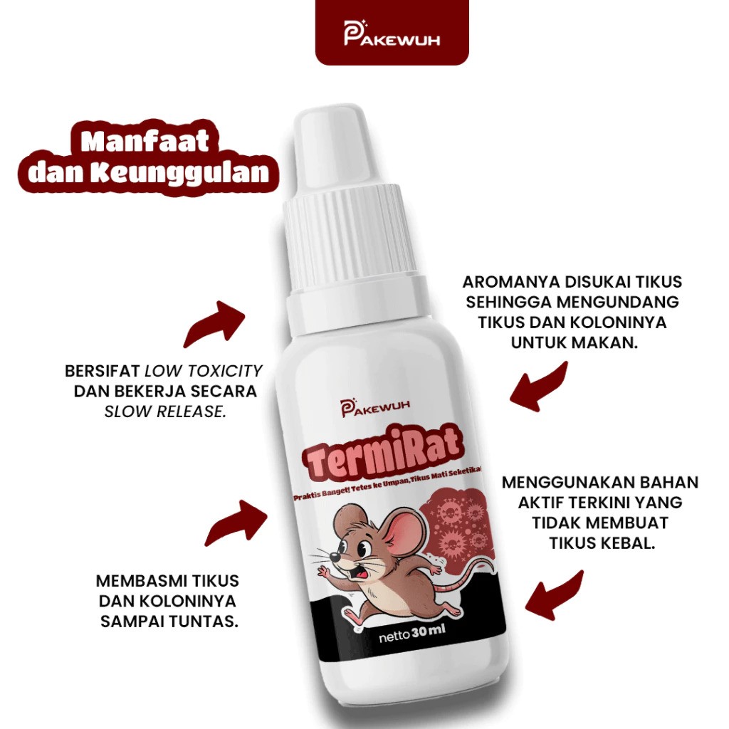  Pakewuh Racun Tikus Tetes Termirat 