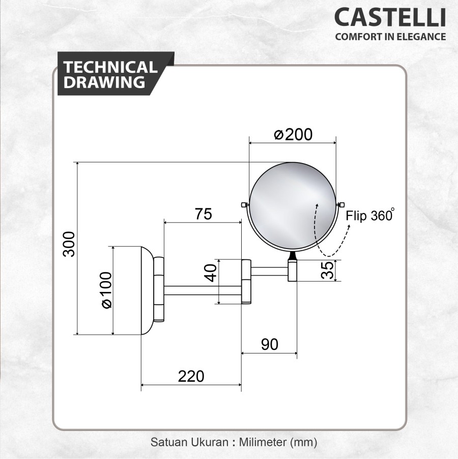 CASTELLI Magnifying Mirror 1209903