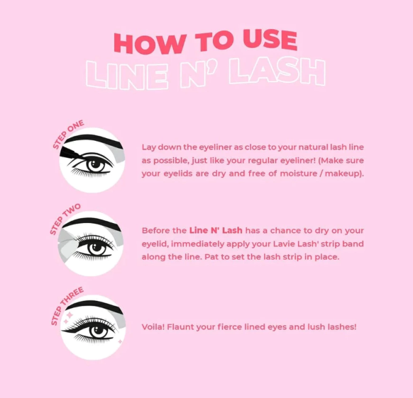  Lavie Beauty Clear Glue Liner Line N' Lash