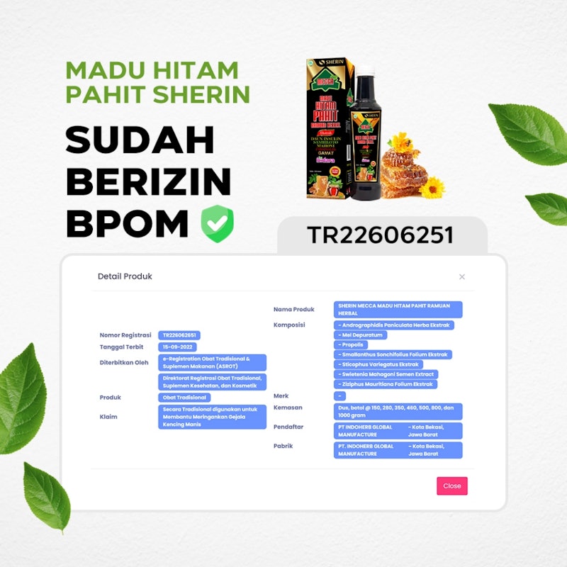 Sherin Mecca Madu Hitam Pahit 5