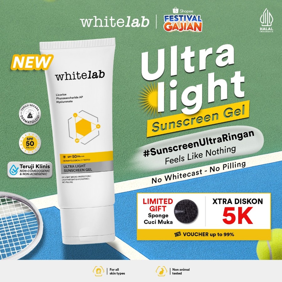 Natura Deca Kosmetika Whitelab Ultra Light Sunscreen Gel SPF 50 PA+++ 