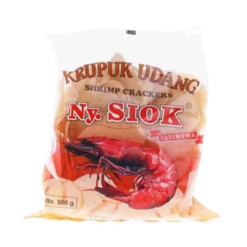 Ny Siok Kerupuk Udang Oval 500 g 1