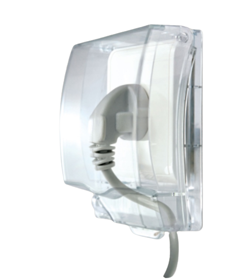 Kavacha Penutup Stop Kontak Transparan ｜ E223R_TR