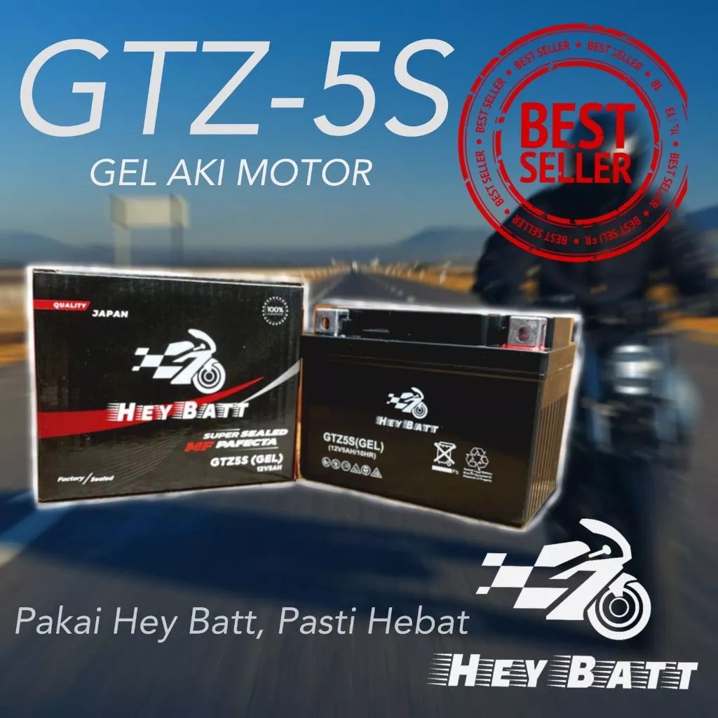 Golden Battery Indonesia Hey Batt Aki Motor Gel GTZ-5S