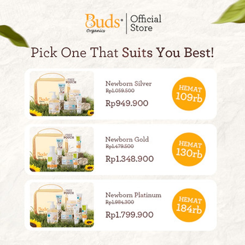 Buds Organics for Newborn Gold Package 4