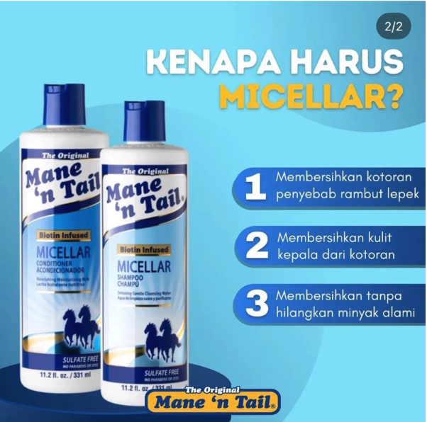 Straight Arrow Products Mane ‘n Tail® Biotin Infused Micellar Shampoo