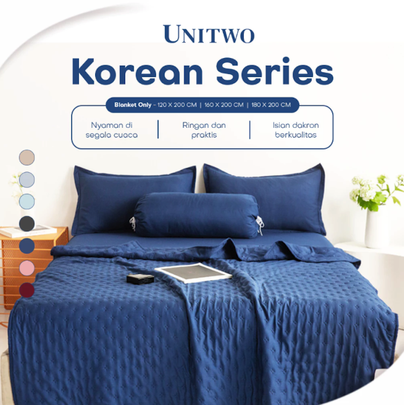 Unitwo Korean Series Bed Cover & Sprei Set 2