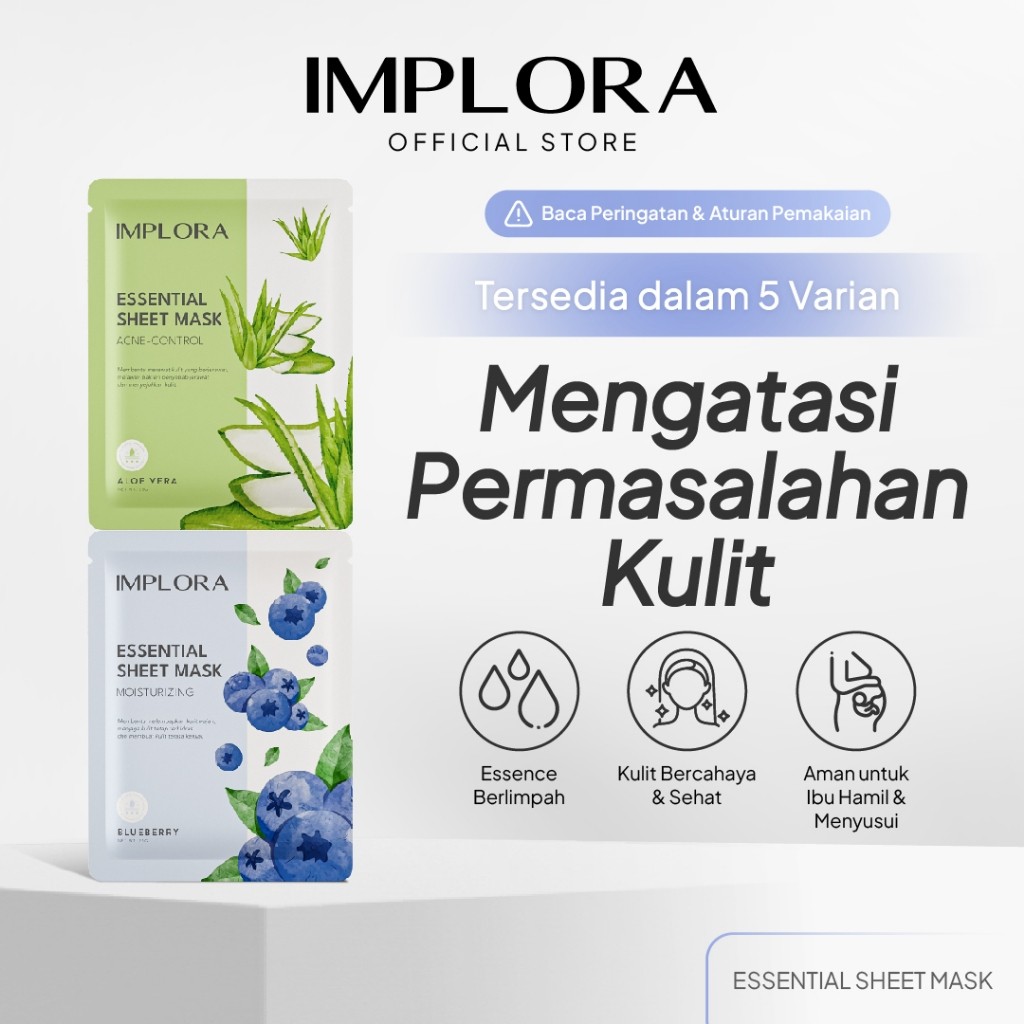 Implora Sukses Abadi Implora Essential Sheet Mask Acne Control