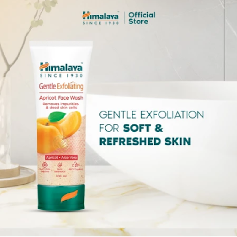 Himalaya Gentle Exfoliating Apricot Face Wash 4