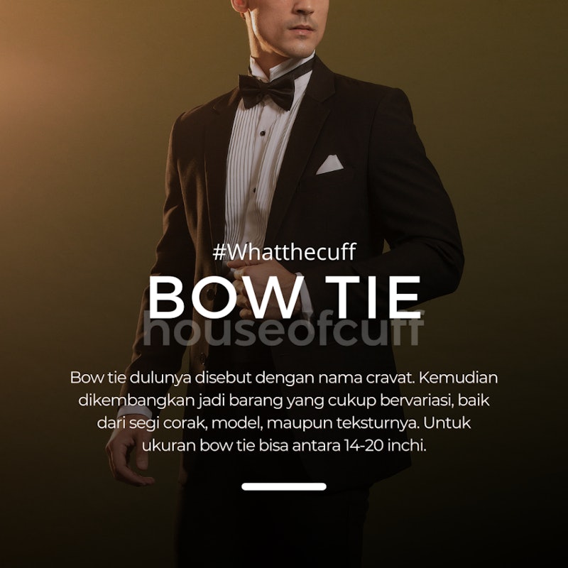 Houseofcuff Self-Tie Bow Black 5