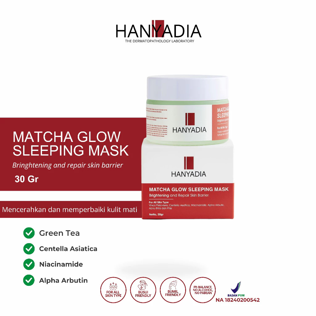 Hanyadia Matcha Glow Sleeping Mask 2