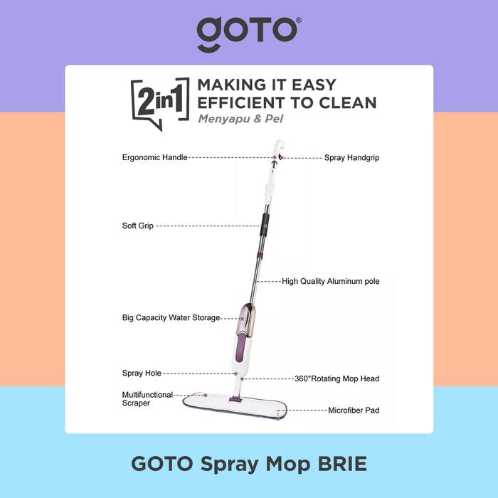 Pilar Niaga Makmur Goto Brie Spray Mop