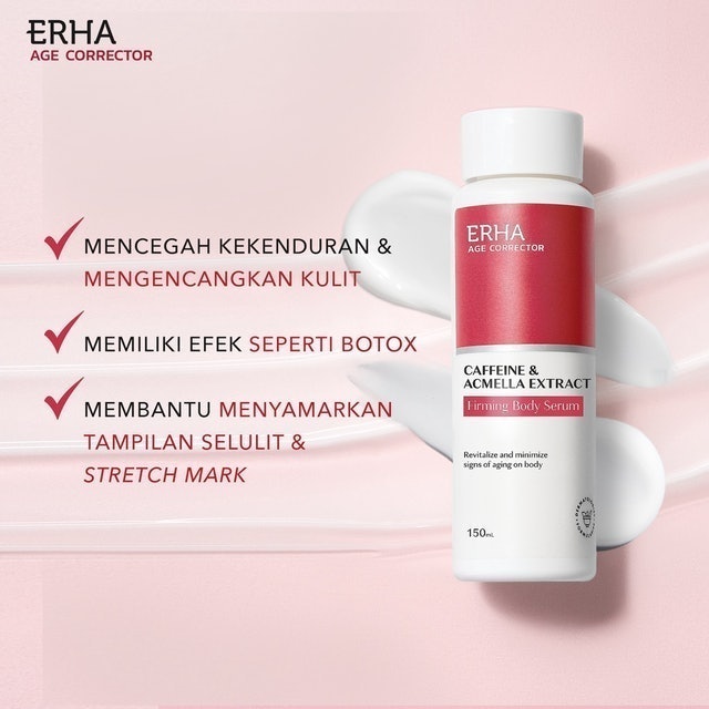 ERHA Clinic Indonesia ERHA Age Corrector Caffeine & Acmella Extract Firming Body Serum