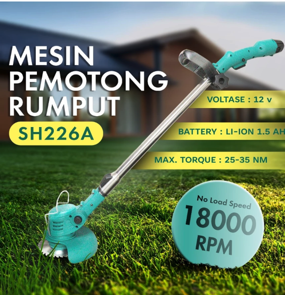 Mailtank Group Mailtank Mesin Potong Rumput Baterai 12V SH226A