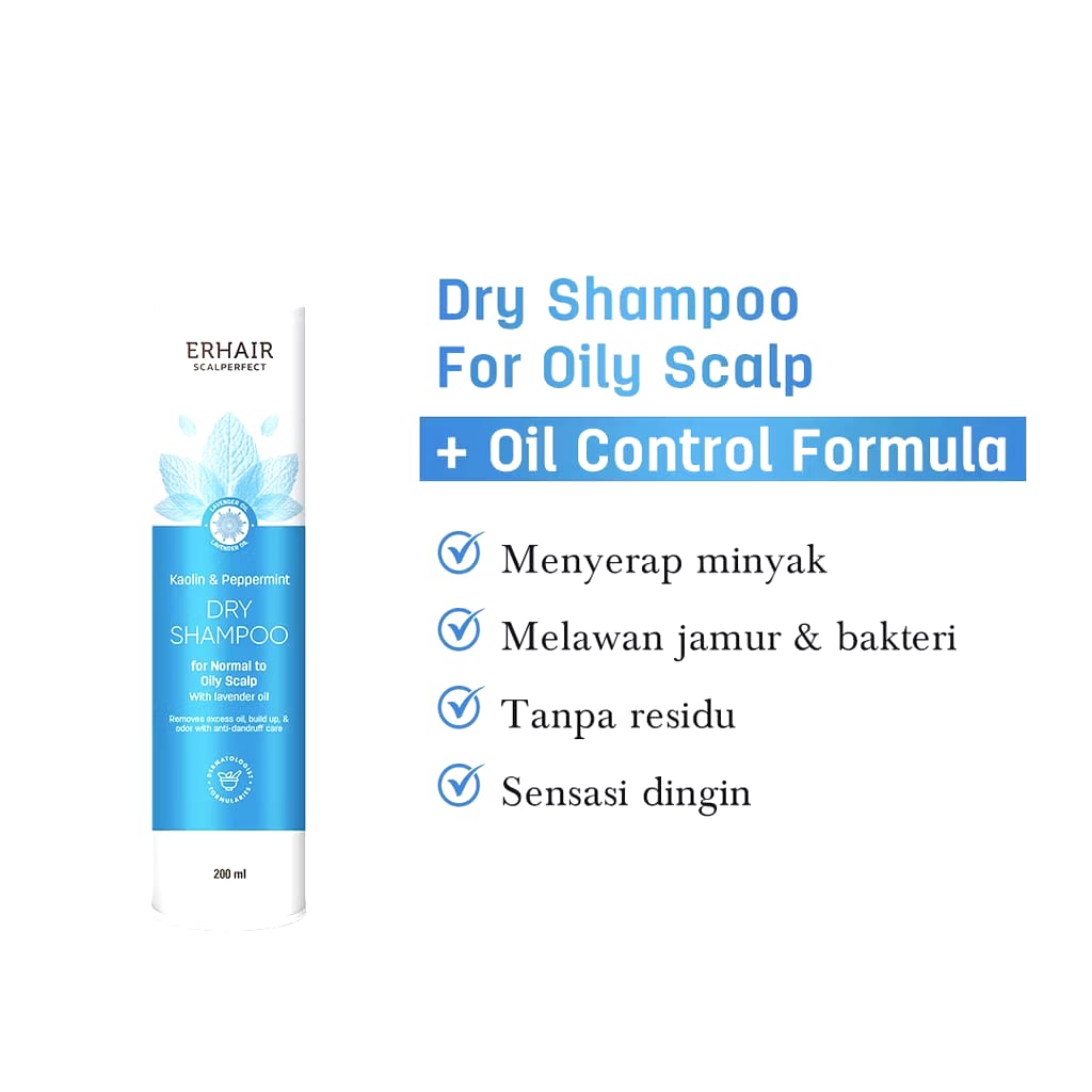 Erha Clinic Indonesia Erhair Scalperfect Dry Shampoo for Oily Scalp