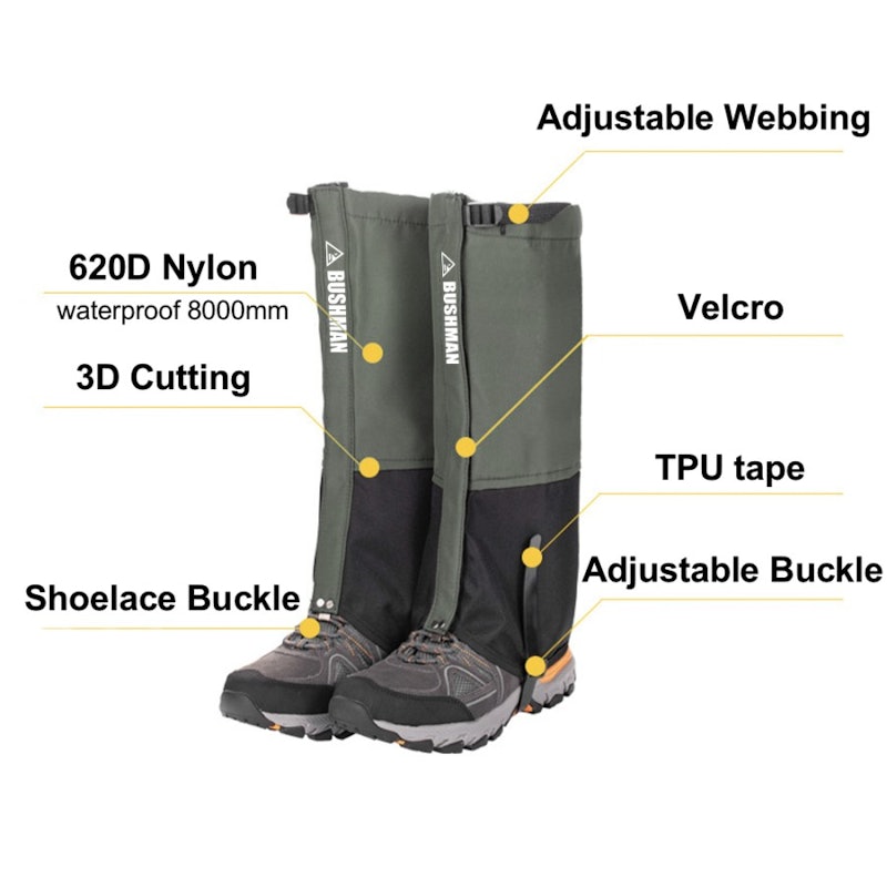 BUSHMAN Gaiter Pelindung Kaki Sepatu Waterproof Hiking 2