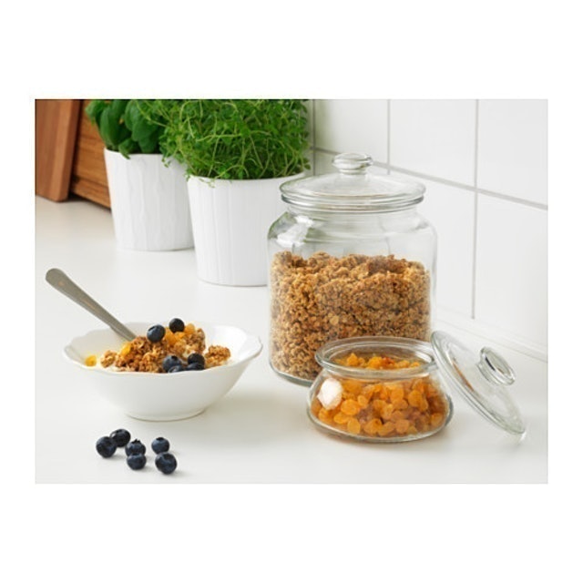 IKEA VARDAGEN - Stoples dengan Penutup Kaca Bening 602.919.25