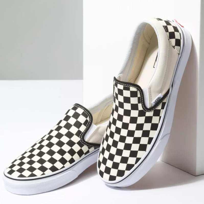 Checkerboard Slip-On Black/Off White