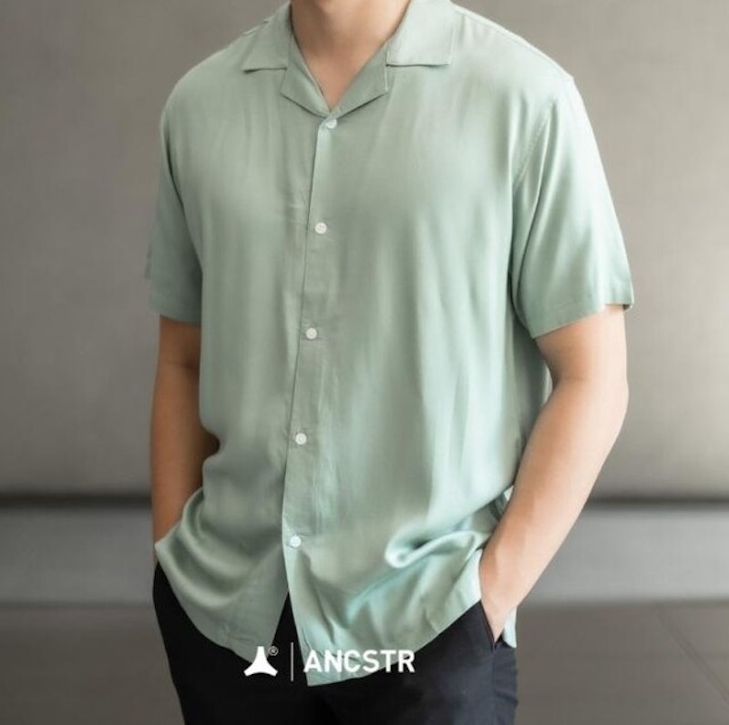 ANCSTR Kemeja Polos Rayon Oversized