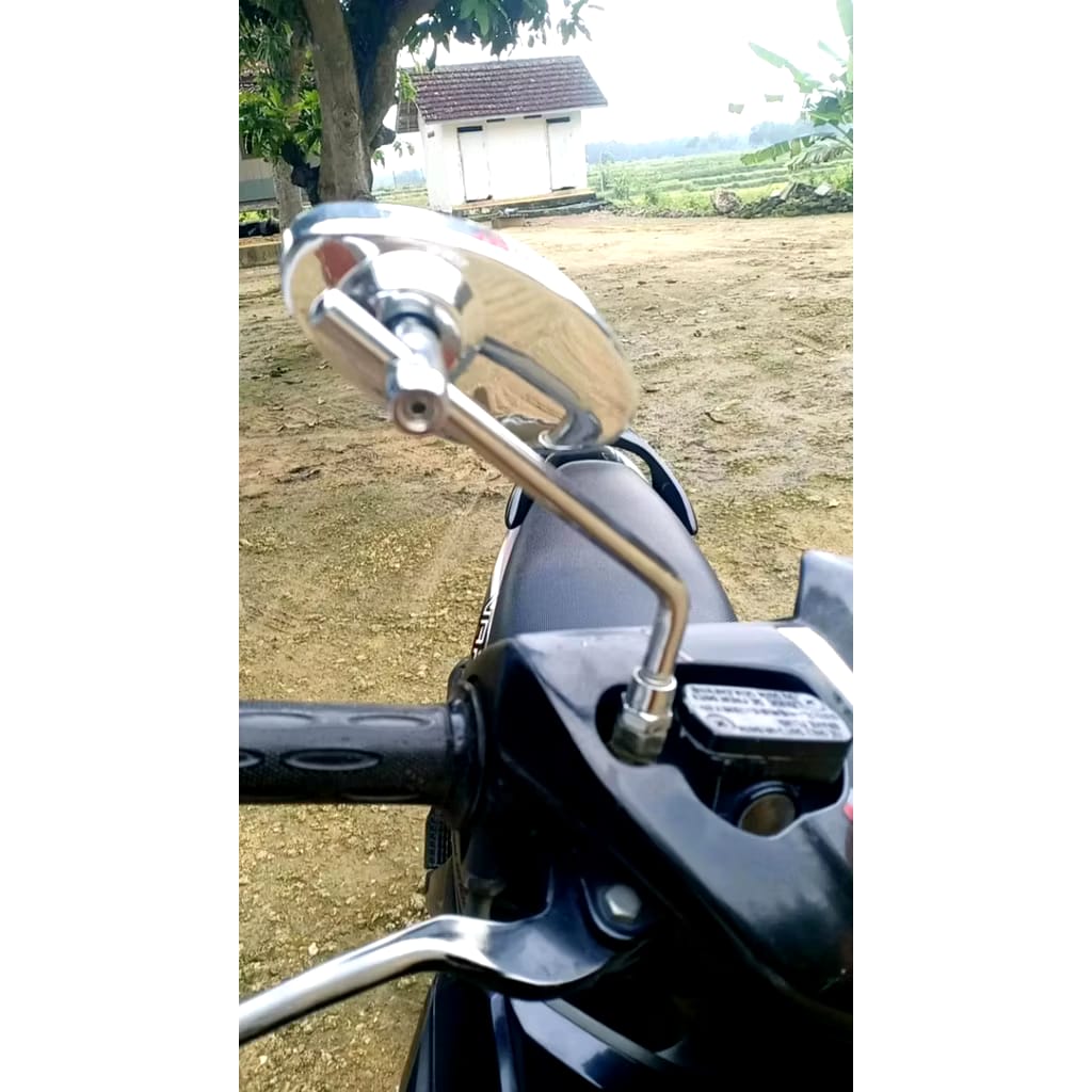  Spion Oval Model Daytona Tangkai Besi