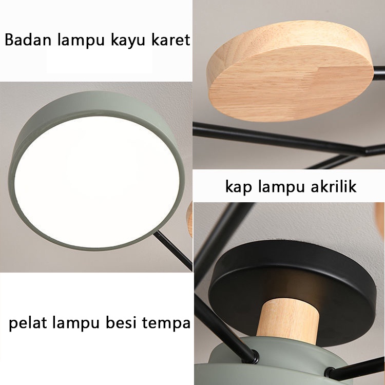  Lampu Gantung LED Nordic Modern Minimalis
