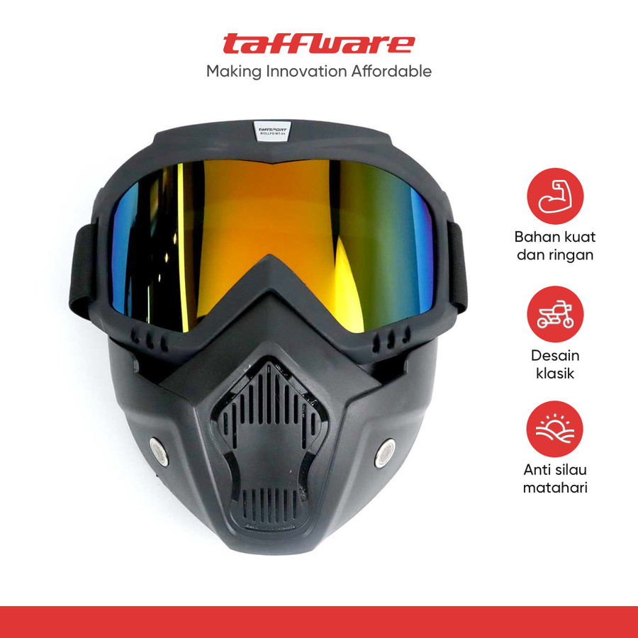 Jakarta Digital Nusantara TaffSPORT Goggles Mask Retro BOLLFO