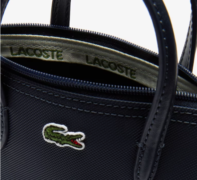 Lacoste Women's L.12.12 Concept Petit Piqué Coated Canvas Mini Zip Tote Bag LACNF2609PO000