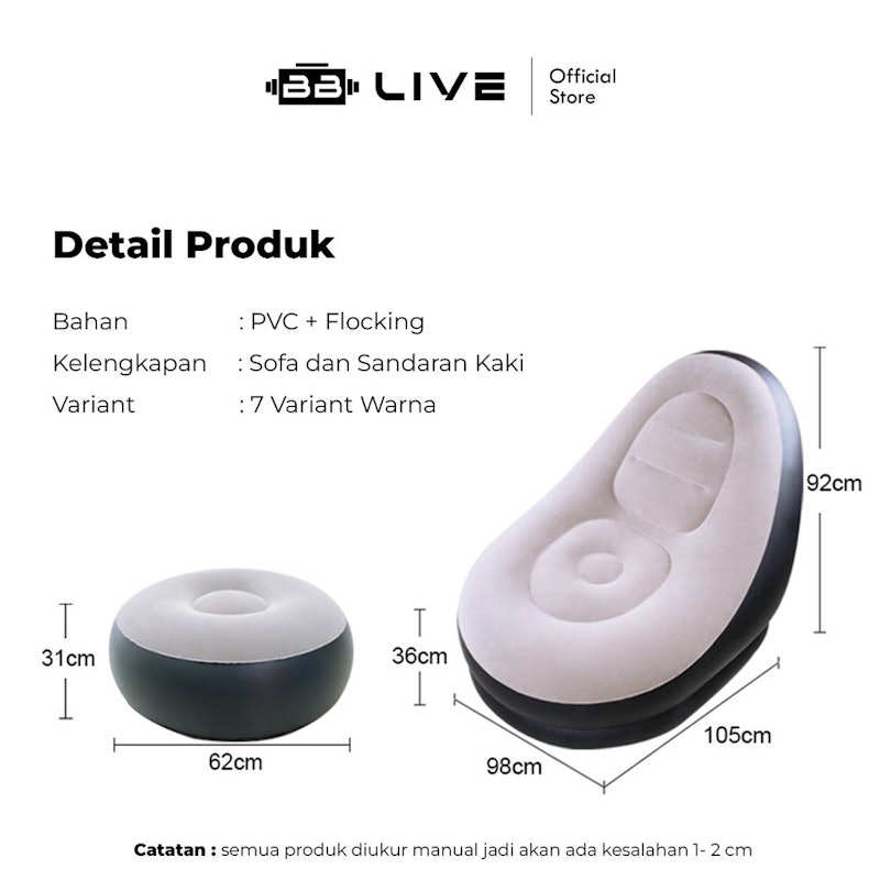Sofa Santai Angin dengan Sandaran 3