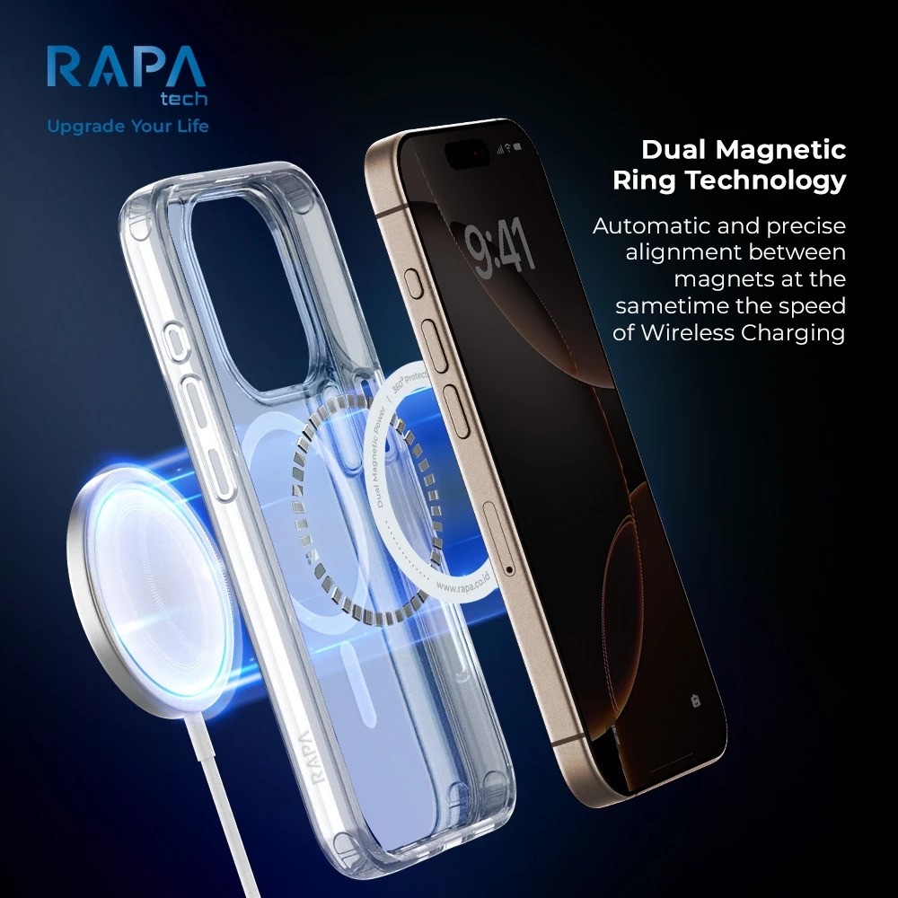 RAPAtech Hybrid MagSafe Clear Case iPhone 2