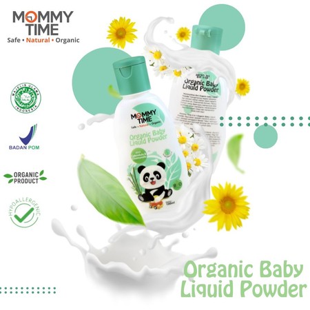 Kreasi Cantik Alami Mommy Time Organic Baby Liquid Powder