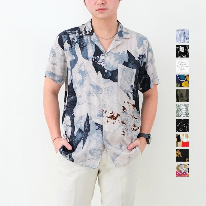 Sagi Men Kemeja Hawaiian Printing Slimfit 4
