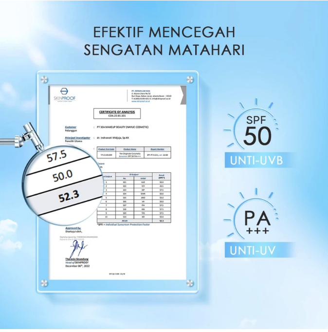 Nayue Kosmetik Indonesia The Originote Ceramella Sunscreen SPF 50 PA+++