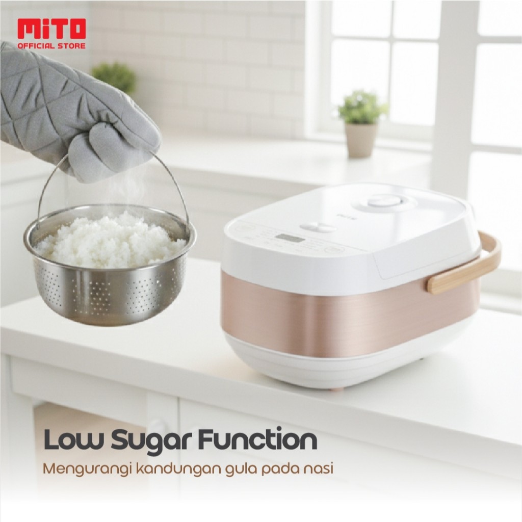 Mahakarya Sukses Indonesia Mito Mutidigital Rice Cooker Low Sugar R7 