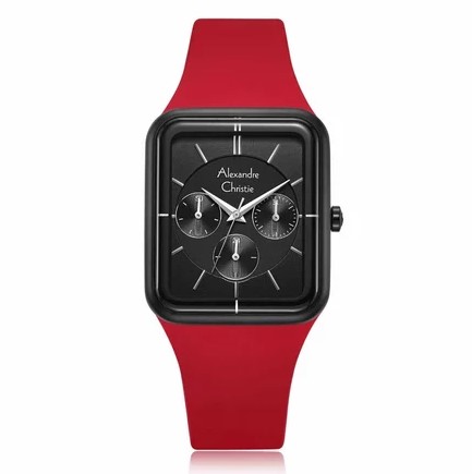 Alexandre Christie Jam Tangan Wanita - Black Red ACF 2744 BFRIPBARE