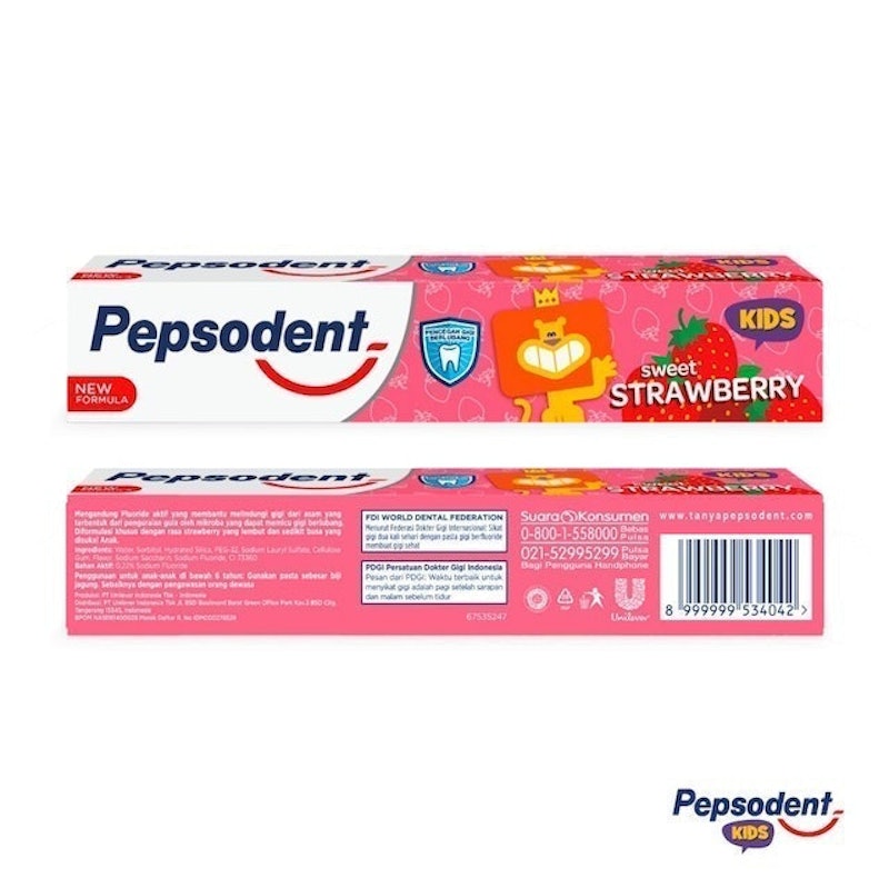 Pasta Gigi Anak Pepsodent Sweet Strawberry 2