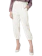 Benhill Celana "Eunji" Bahan Wanita High Waist Jogger Pant Pinggang Karet Off White 1