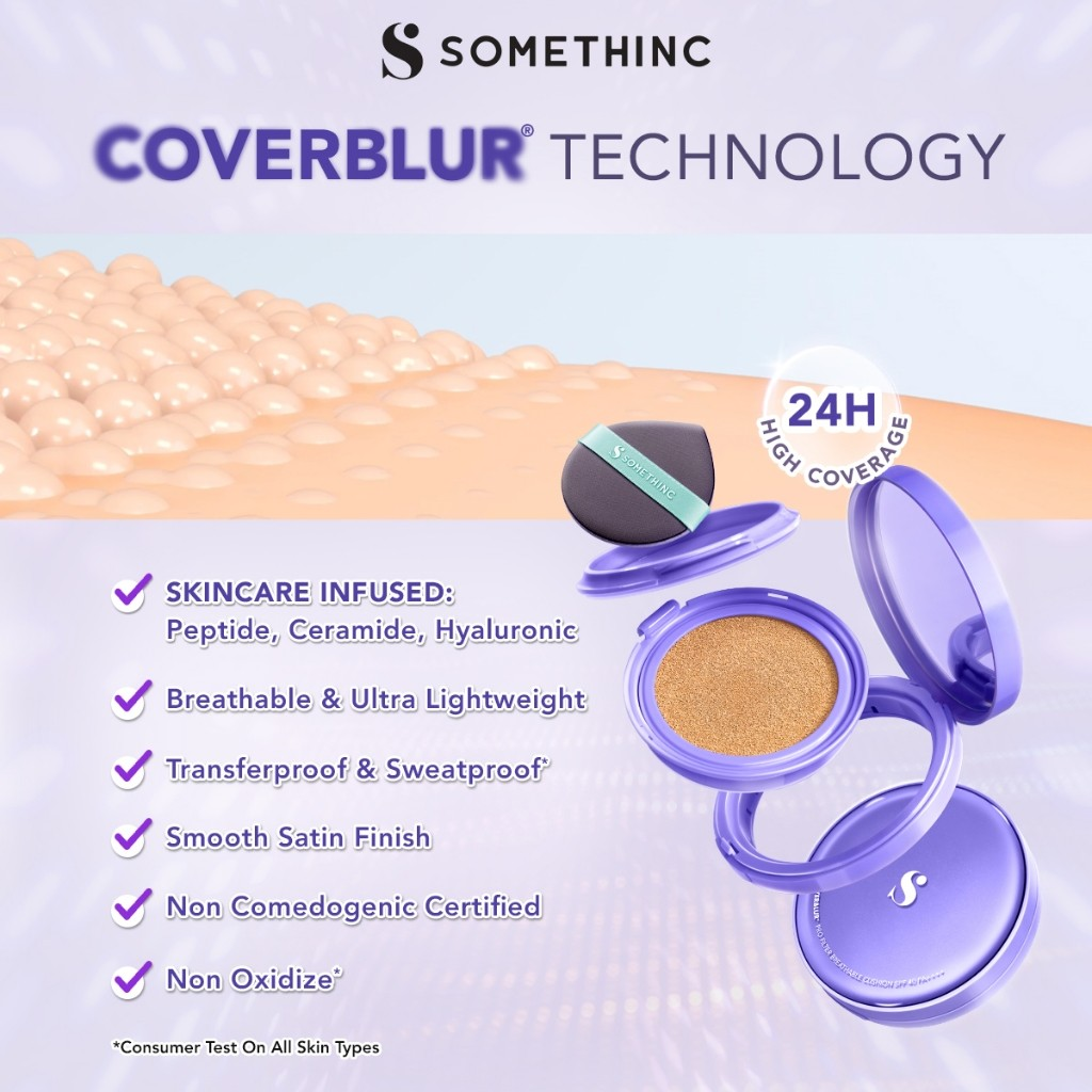 Royal Pesona Indonesia SOMETHINC CoverBlur Pro Filter Breathable Cushion C01.5 Butter
