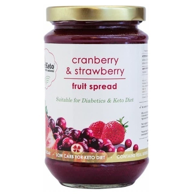 SuperKeto Cranberry & Strawberry Fruit Spread
