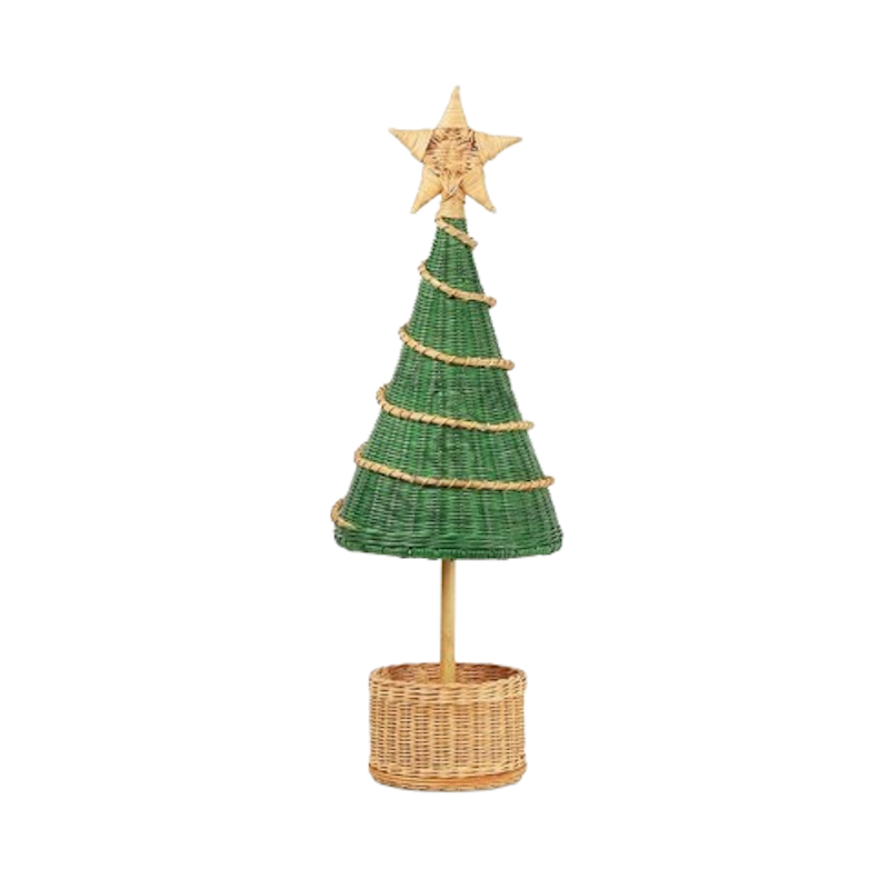 isiruma Rattan Christmas Tree 1