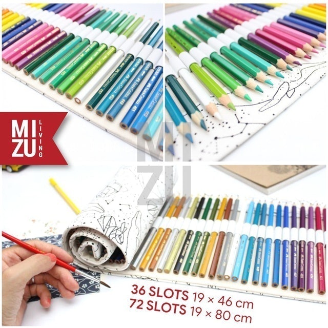 Mizu IROMUJI 36/72 Slots Colour Pencil Case 