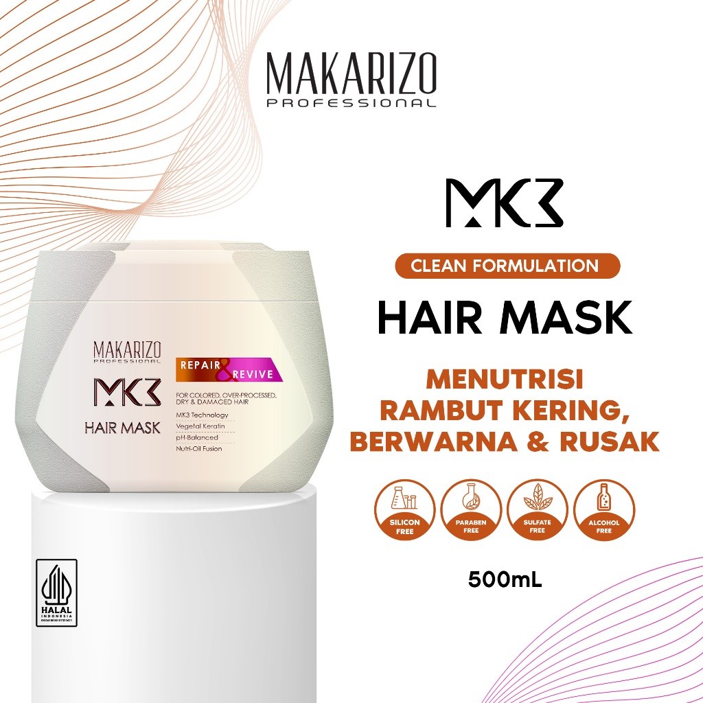 Akasha Wira International Makarizo Professional MK3 Repair & Revive Hair Mask