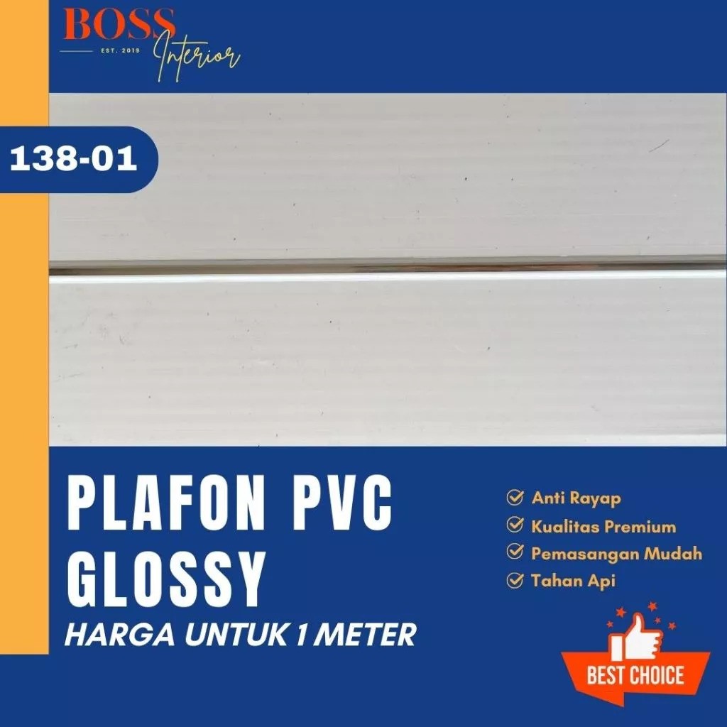 Surya Plafon Interindo Sinarfon Plafon PVC Glossy SF-138-01