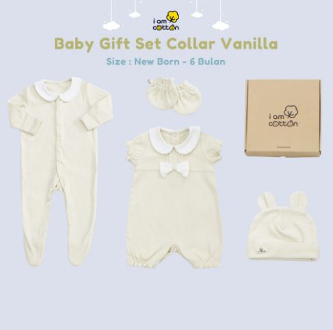 I am Cotton Baby Gift Set - Collar