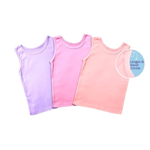 Kazel Babywear Singlet Polos Warna 