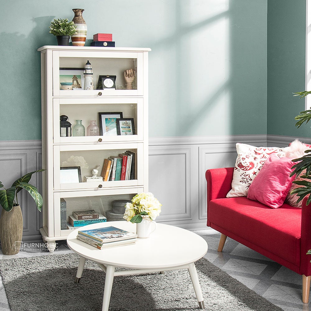 iFURNHOLIC Jeniffer 4 Glassdoor Bookcase 4