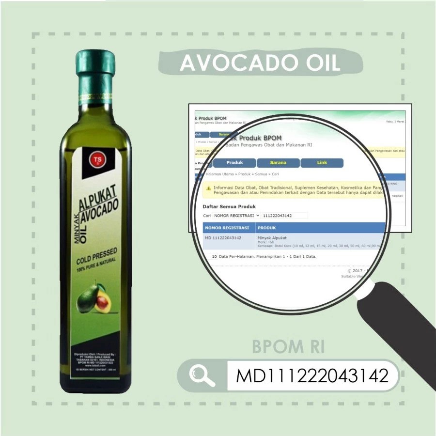 TSBali Avocado Oil Refined Cold Pressed