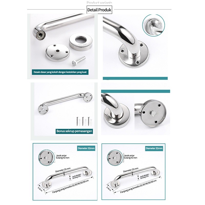 LENODI LENODI Pegangan Kamar Mandi SUS 201