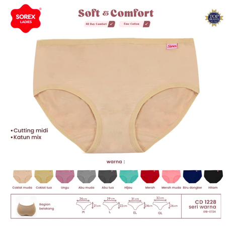 Prakarsa Jaya Sentosa Sorex CD Basic Cutting Midi Katun Adem 1228