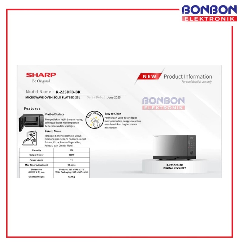 Microwave Oven Flatbed 25L 2
