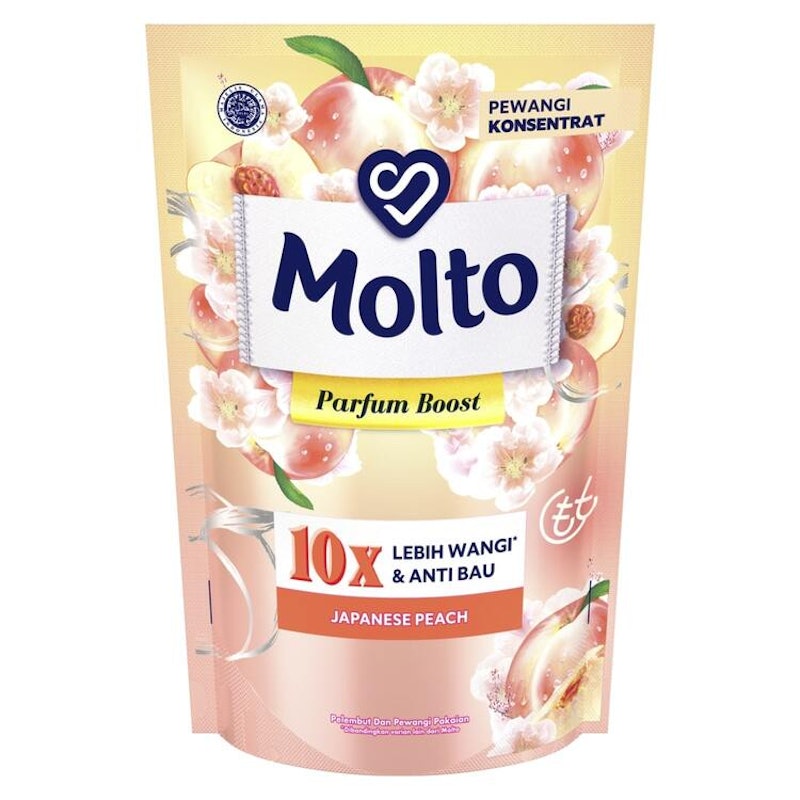 Molto Pelembut dan Pewangi Parfum Boost Japanese Peach 1
